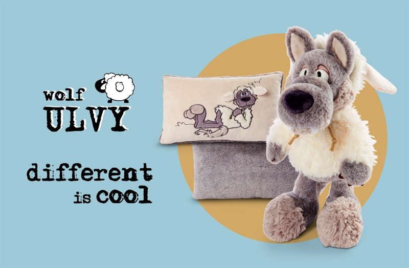 NICI wolf ULVY&friends 50cm ぬいぐるみ NICI Wolf Ulvy & Friends Ulvy Wolf | nici.co.uk