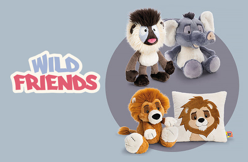 NICI Wild Friends Yaa Boo Panda Keyring | nici.co.uk