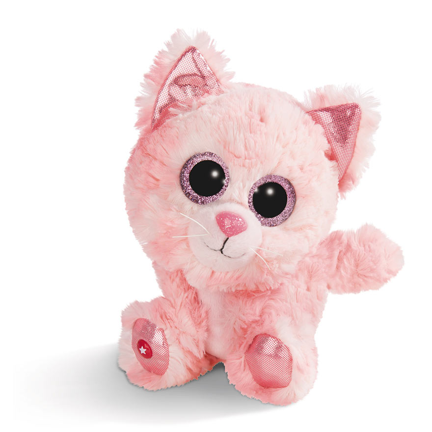 NICI GLUBSCHIS Kuscheltier Katze Felinja NICI GREEN, 15 cm