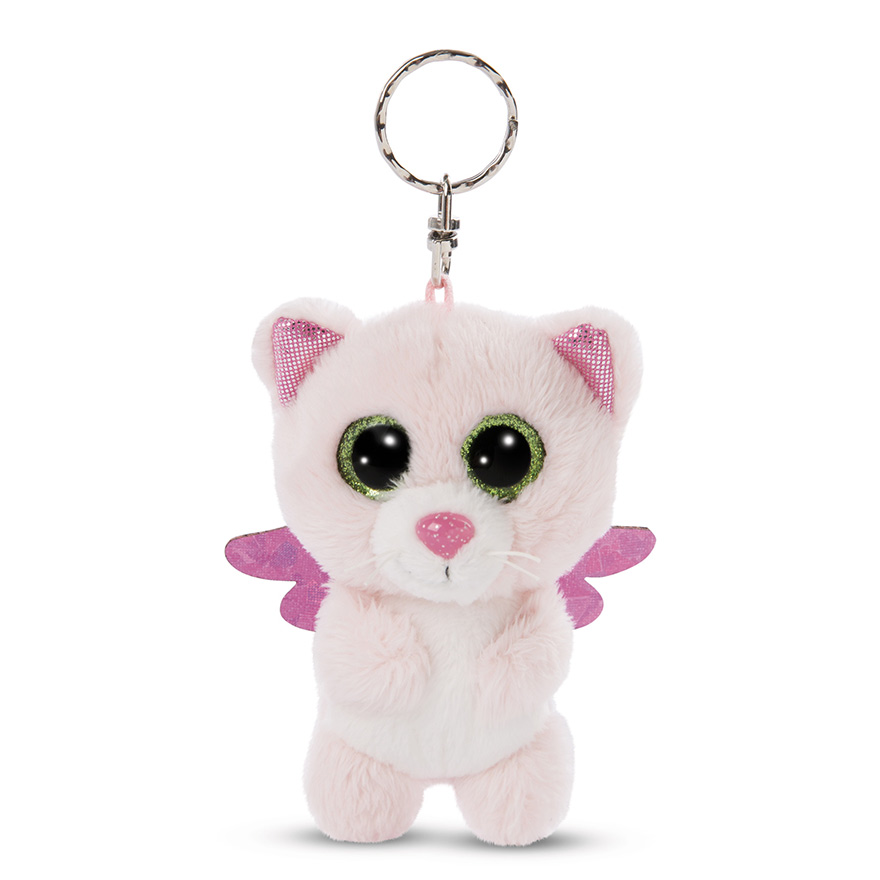 Porte-clés NICI Glubschis - Caniche Mookie En Peluche Douce - Yeux Brillants - Idée Cadeau Mignonne
