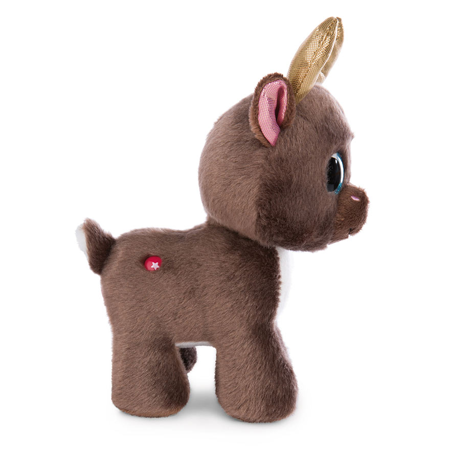Peluche NICI Glubschis Renne Chocolate Mousse 17 Cm - Peluche Douce éco-responsable, Pour Enfants Et Adultes - 2