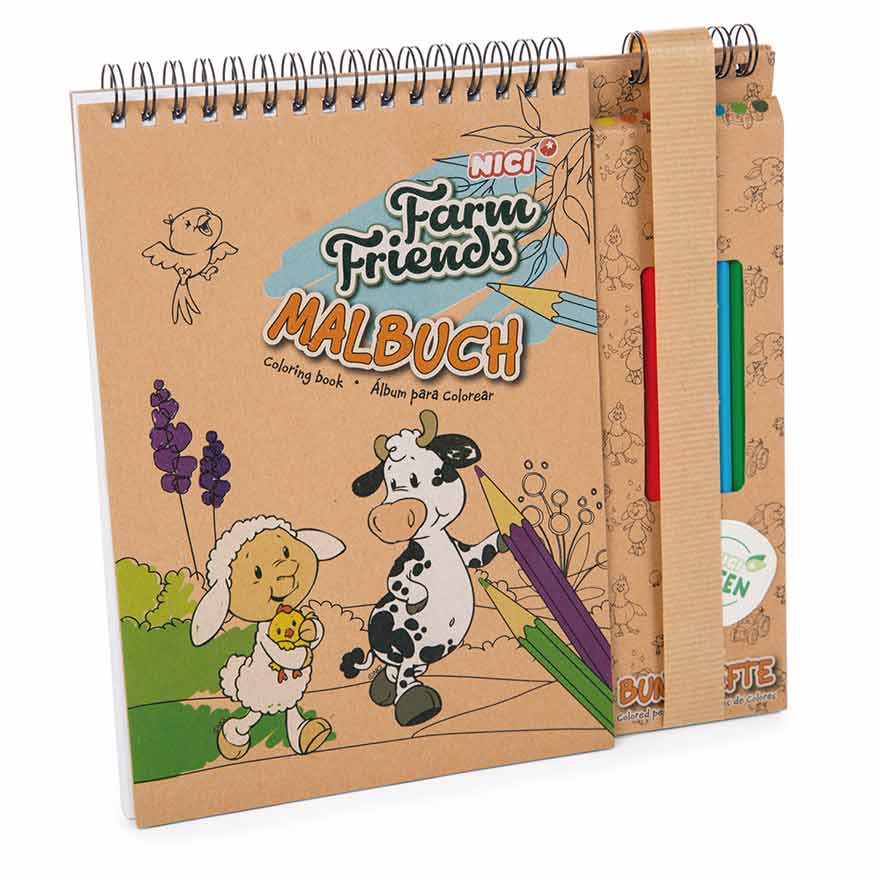 NICI Lunch Box Farm Friends Rosso - Portapranzo Morbido Per Scuola E Asilo, 18x12,5x6,5 Cm