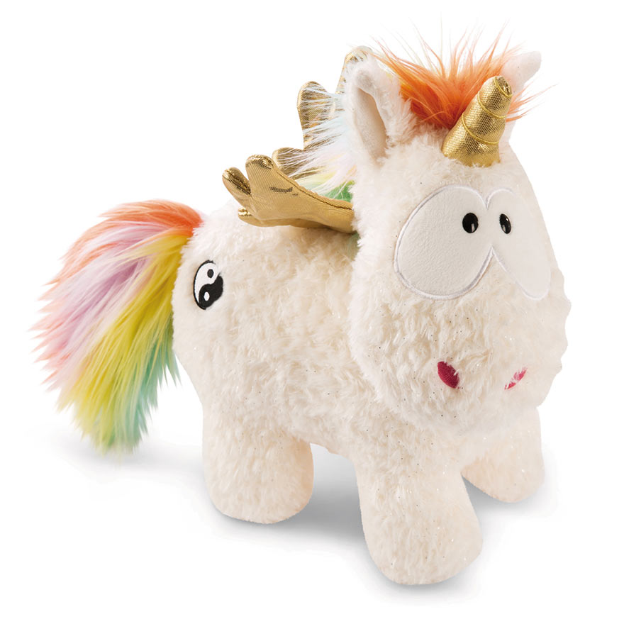 NICI - Theodor & Friends, Unicornio Rainbow Flair, Peluche, 13 Cm (40099.0