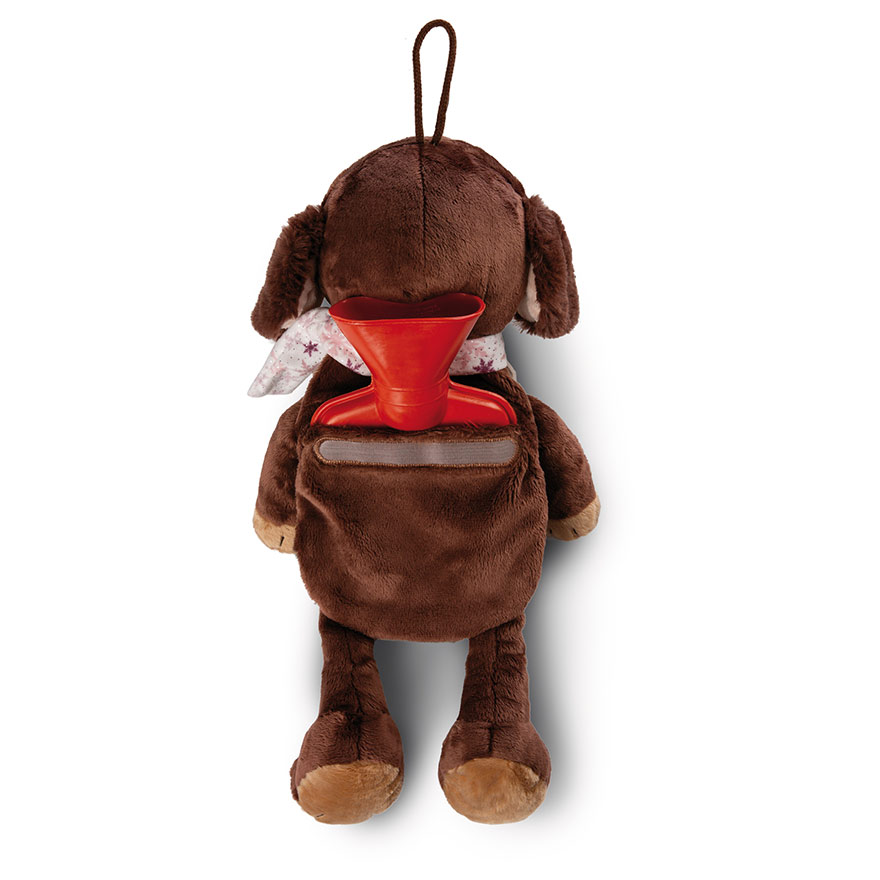 NICI Cosy Winter Skida Dachshund Hot Water Bottle nici.co.uk